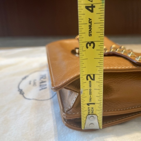 PRADA LEATHER STUDDED CHAIN SHOULDER BAG - Picture 12 of 13